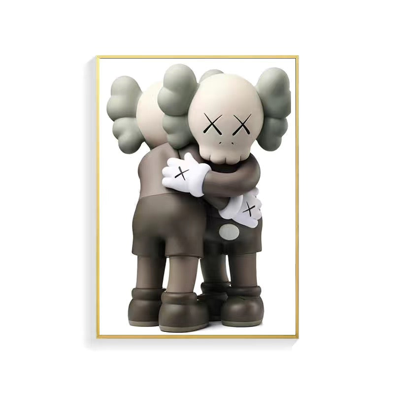 Art painting with Frame 30*40 Kaws