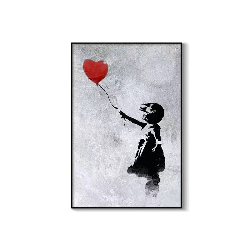 Art painting with Frame 30*40 Banksy