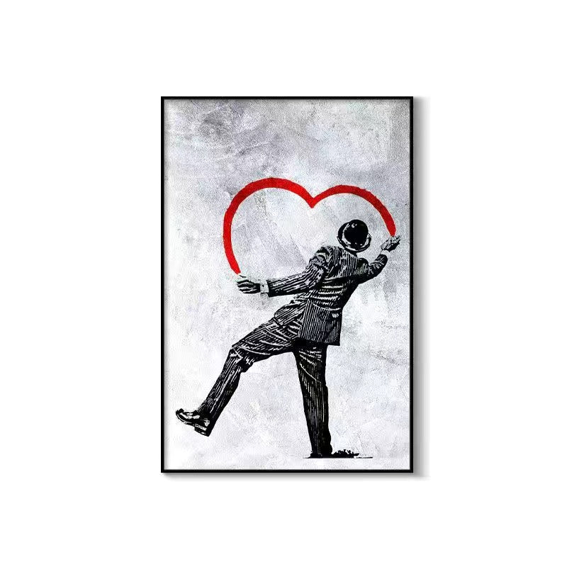 Art painting with Frame 30*40 Banksy