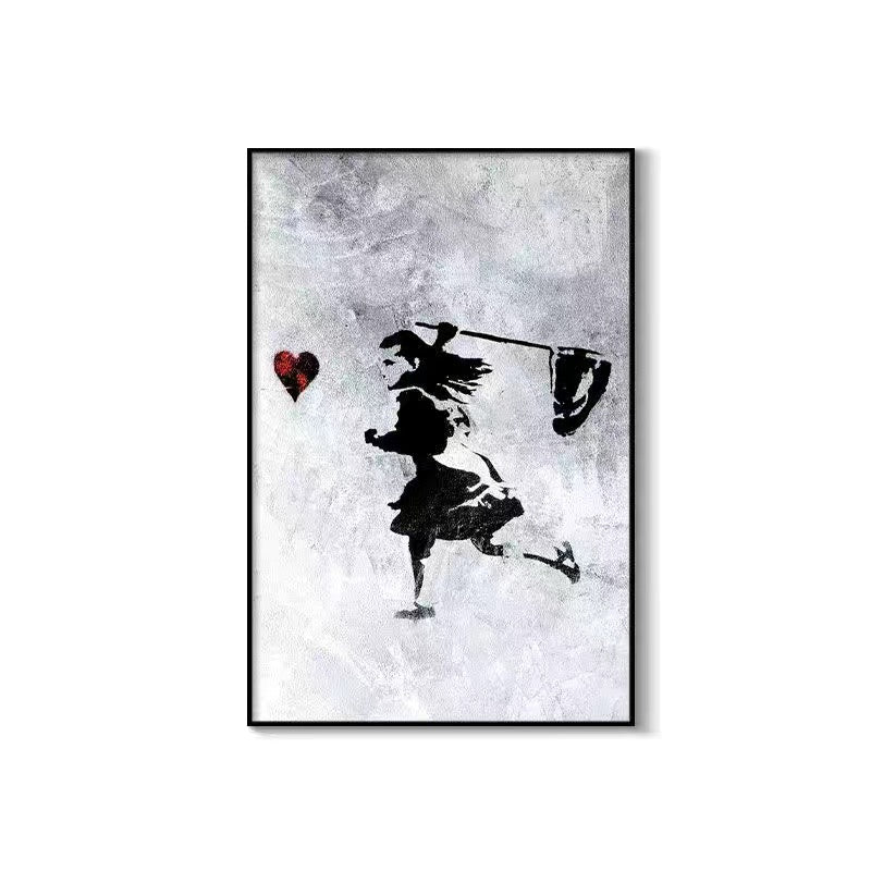 Art painting with Frame 30*40 Banksy