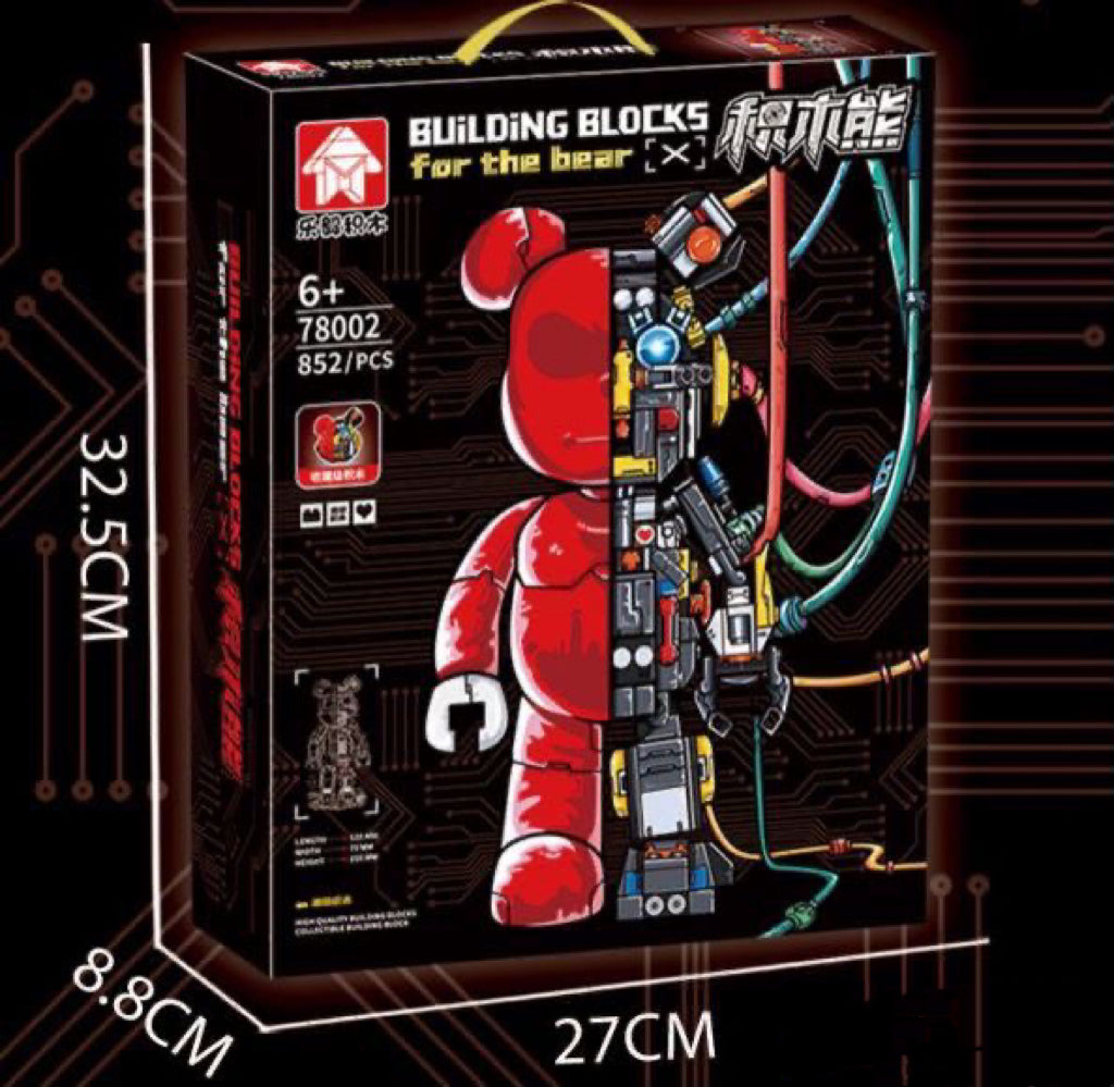 Lego Violent Bear Red 852pcs