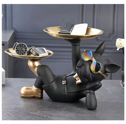 French Bulldog Table Decorative Black/Gray