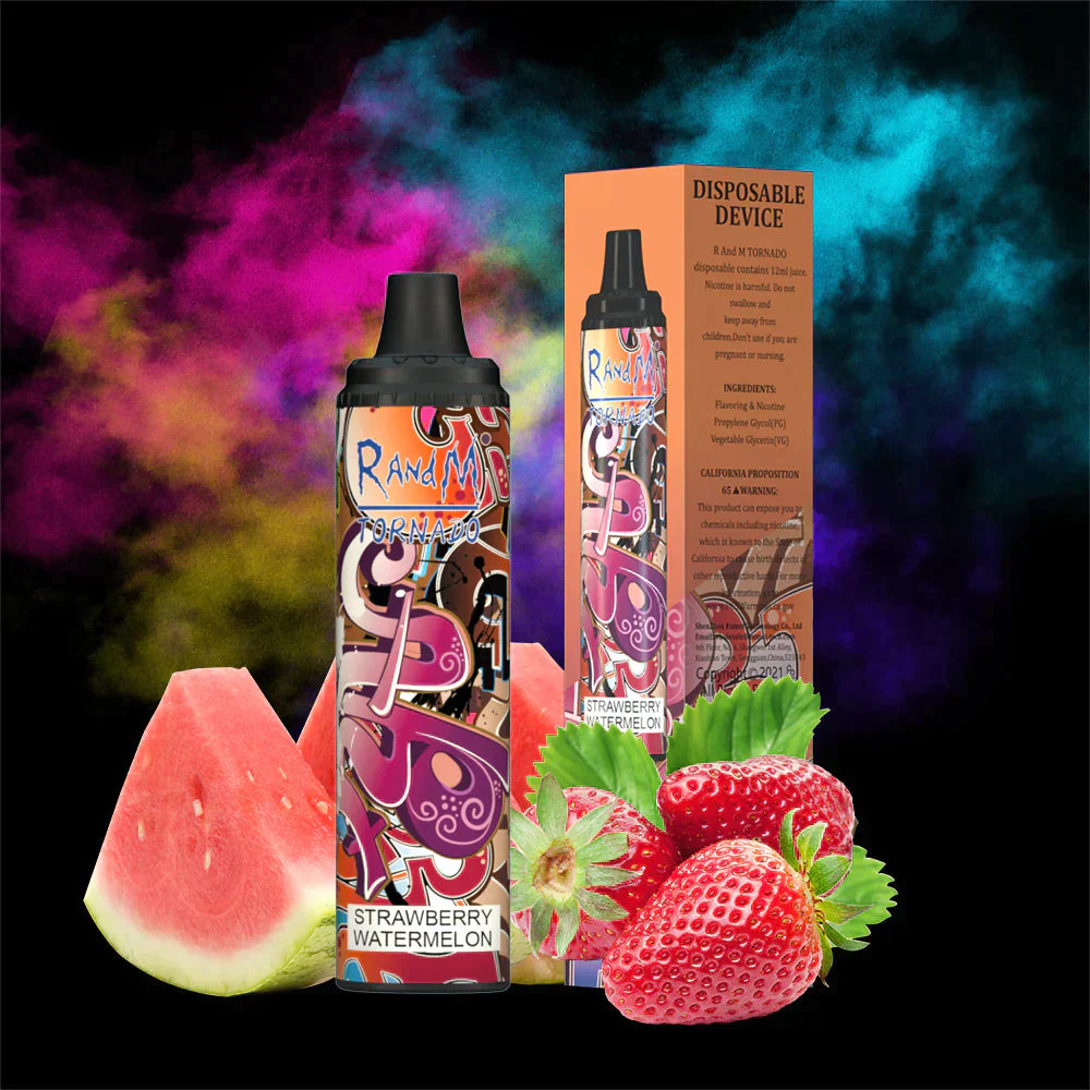 Randm Tornado 6000 Vape Pod Device 2PC (7/30 Strawberry Donut ）