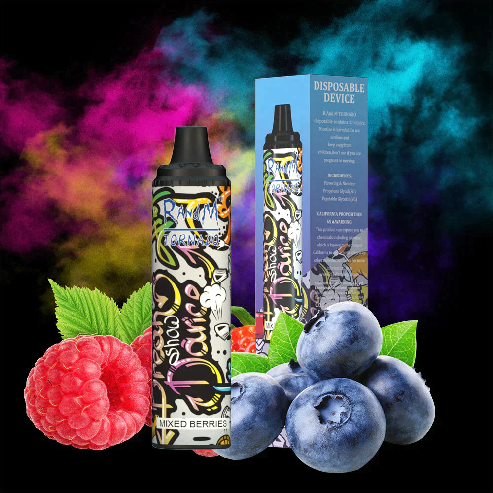 Randm Tornado 6000 Vape Pod Device 2PC (6/30 Grape ICE ）