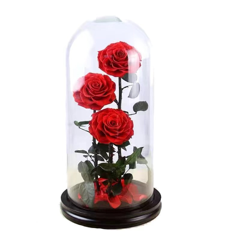 Forever Rose 32cm in Glass