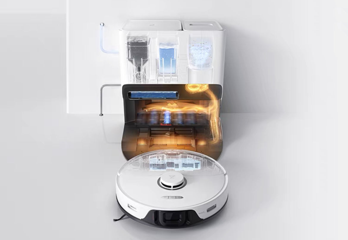 Roborock Robot Vacuum Cleaner& Mopping Wi-Fi Connected with Mapping White