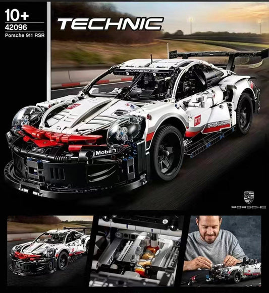 Lego Porsche 911 RSR 1580pcs with light