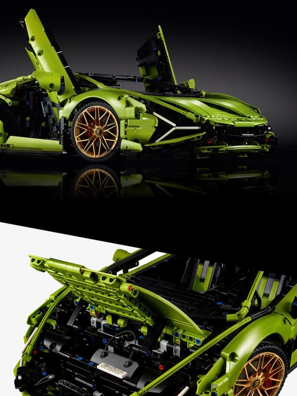 Lego Technic Lamborghini Sian FKP 37 for 18+ Years Old 3696pcs with light and remote